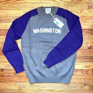 University of Washington Collegiate Hillflint Sweater Vintage Retro Sz Small NWT